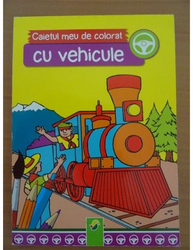 Caietul meu de colorat cu vehicule