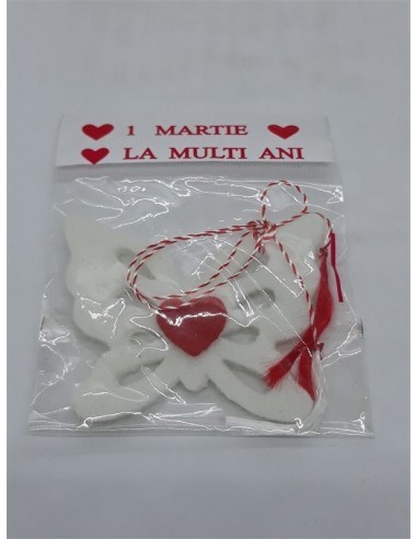 Martisor fluturas cu inimioara