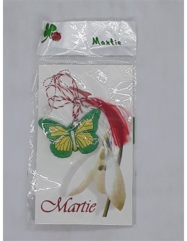 Martisor cu fluturas colorat