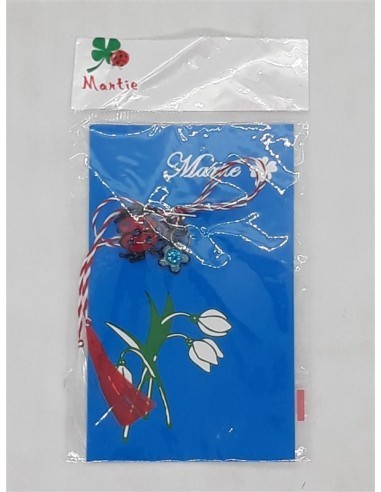 Martisor cu buburuza si floricica