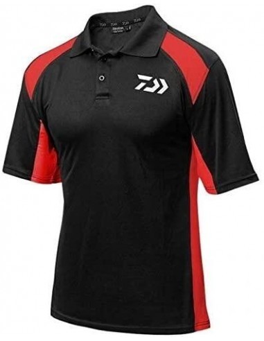 Tricou Daiwa Polo Tournament Negru/Rosu