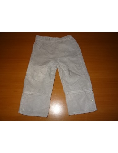 Pantaloni grosi albi GRAIN DE BLE