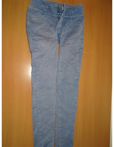 Pantalon lung blug elastic albastru dama