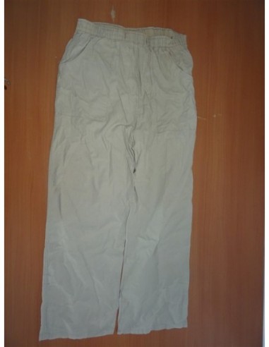 Pantalon alb larg dama