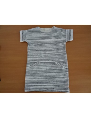 Tricou Zara Girls gri/alb