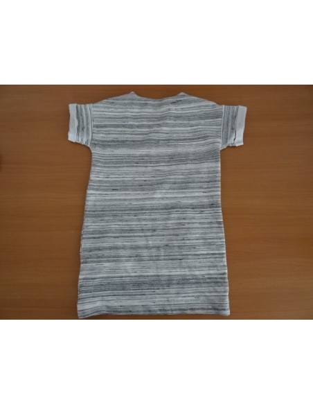 Tricou Zara Girls gri/alb