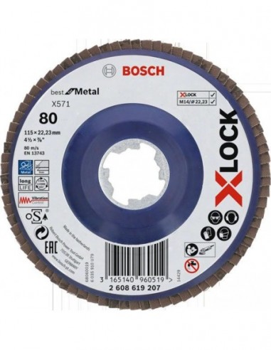 Disc evantai X-Lock, 115mm, G80