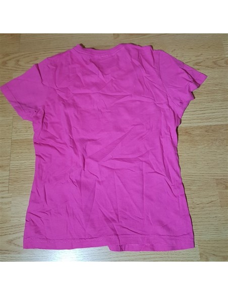 Tricou roz cu imprimeu Fruit of Loom