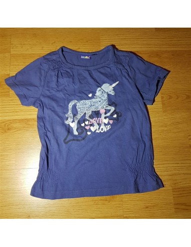 Tricou albastru cu imprimeu unicorn Lupilu