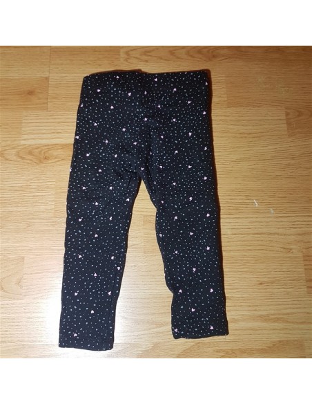 Pantalonasi negri cu inimioare H&M Basic