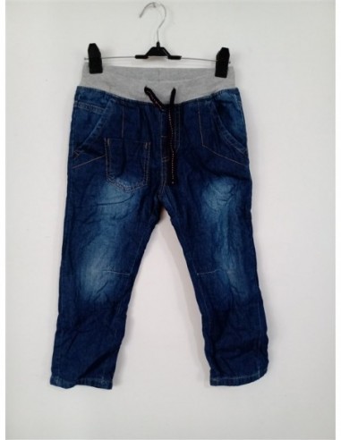 Pantalon de jeans cu elastic in talie...