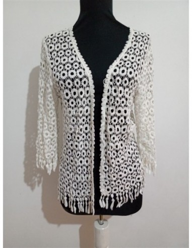 Cardigan de dama broderie cu maneci...