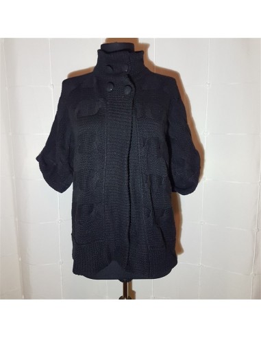 Cardigan negru cu capse tricotat C&A