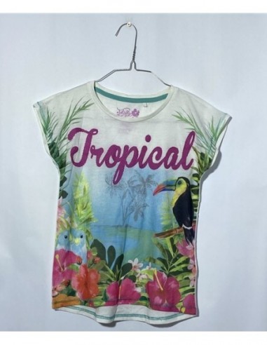 Tricou copii cu inprimeu tropical C&A...