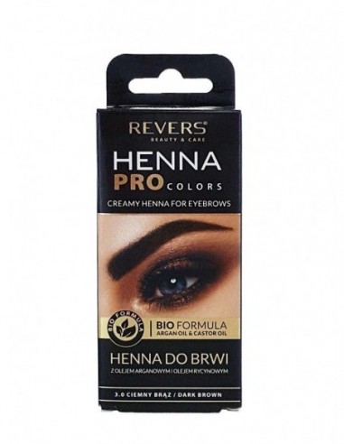 Vopsea de gene si sprancene Henna Revers Pro Colors Maro