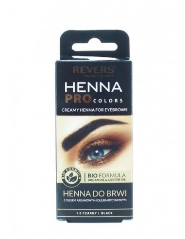 Vopsea de gene si sprancene Henna Revers Pro Colors Neagra