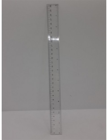 Rigla transparenta din plastic 30 cm