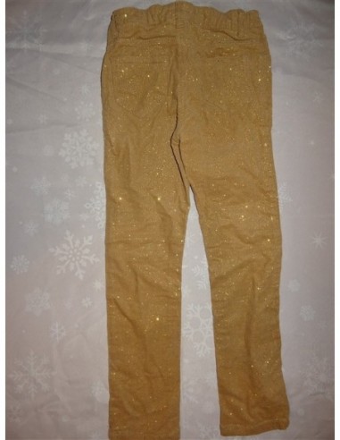 Pantalon lung auriu fetita H&M