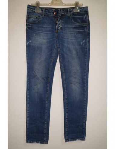 Pantaloni Jeans dama model rupt What...