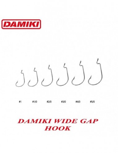 Carlige offset Damiki Wide Gap Hook