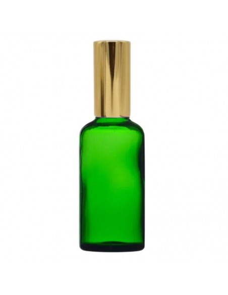 Recipient cosmetic verde 50 ml cu pulverizator