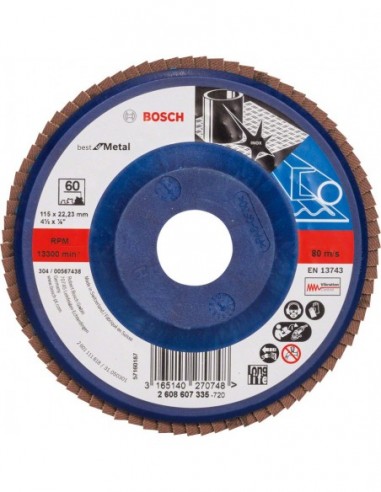 Disc evantai BMT R 60/115x22.23mm Bosch