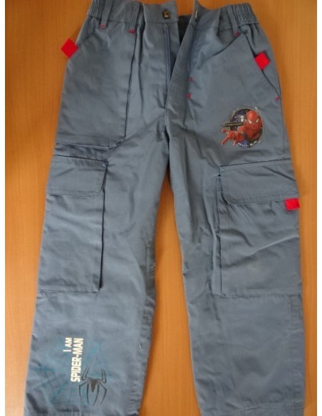 Pantaloni gri  Spiderman baietei