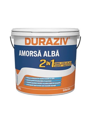 Amorsa 2 in1 Duraziv alba - 2.5l