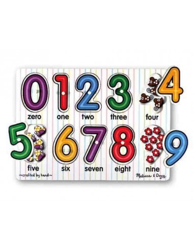 Puzzle lemn Cifrele Melissa and Doug