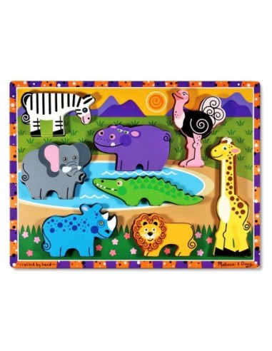 Puzzle lemn in relief Safari Melissa...