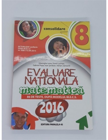 MATEMATICA Evaluare Nationala 2016...