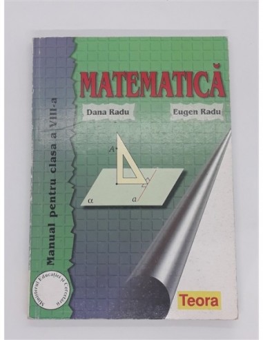 Matematica  Manual pentru clasa a 8 a...