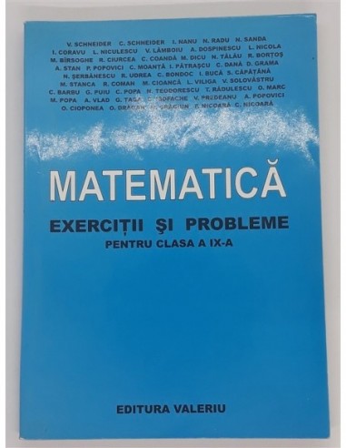 Matematica Manual pentru clasa a IX a