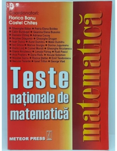 Teste nationale de matematica