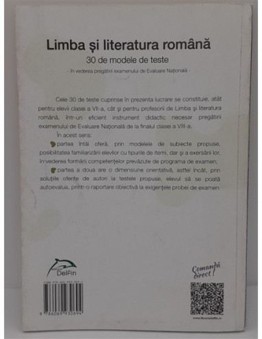 Limba si literatura romana 30 de...