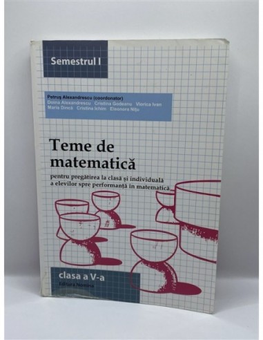 Teme de matematica clasa a V a...