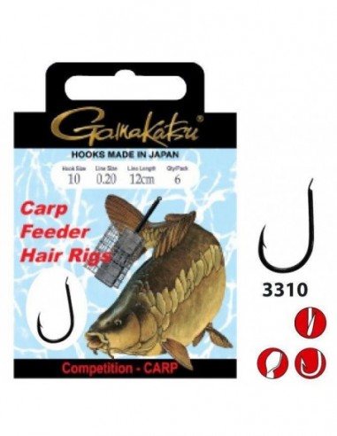 Carlige Legate Gamakatsu Carp Hair...