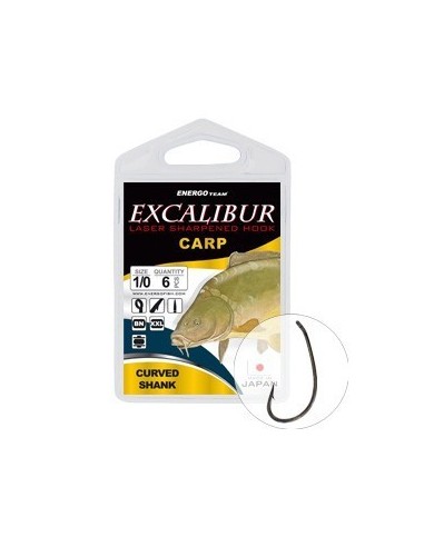 Carlige Excalibur Carp Curved Shank...