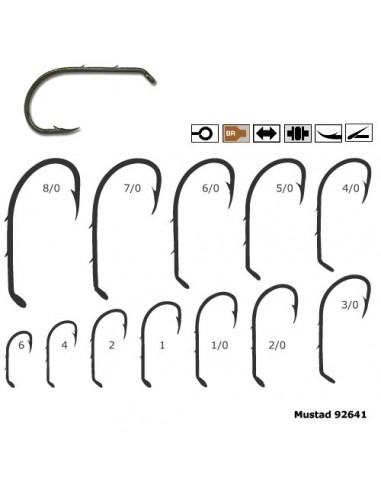 Carlig Mustad Bronz, Ochi, 2 Spini,...