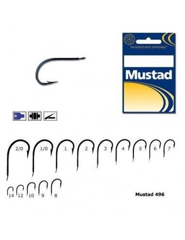 Carlig Mustad M496, Forjat Revers...