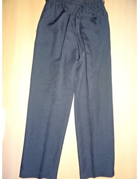 Pantaloni eleganti negri cu elastic in talie