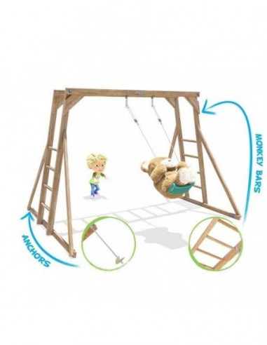 Catarator Monkey Bars cu leagan...