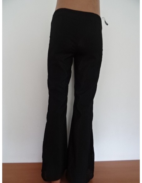 Pantaloni dama negri cu crapatura FAVEL STYLE