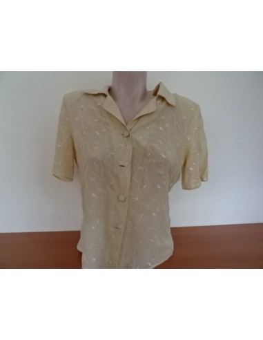 Bluza dama crem cu mane ca scurta si imprimeu  GALEXCOLLECTION