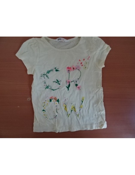 Tricou alb cu imprimeu floral H&M