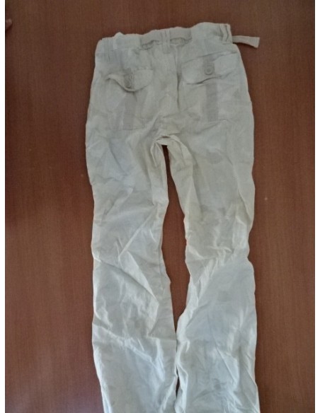 Pantaloni fetite albi cu buzunare GAP KIDS