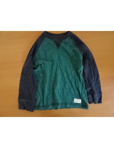 Bluza verde cu maneci negre baietei