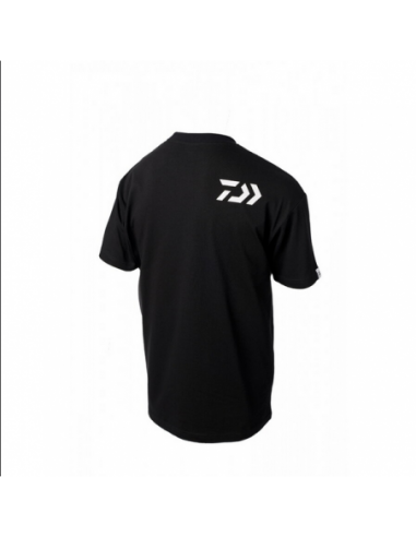 Tricou Daiwa Angler, Black/White