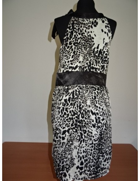 Rochita alb-negru animal print