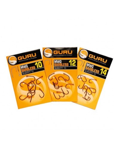 Carlige Guru Mwgb Barbless, 10buc/plic